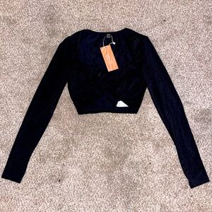 SHEIN long sleeve breathable fabric cross over waist, REB3L merch